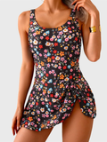 One Piece Swimdress Swimsuits for Women Tummy Control Swim Dresses Skirt Bathing Suit